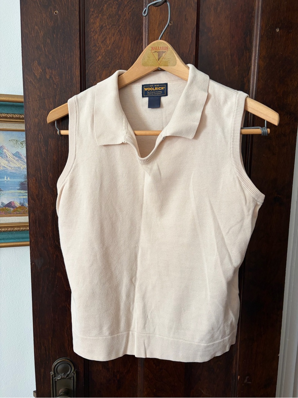 Vintage Woolrich cream knit top